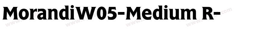 MorandiW05-Medium R字体转换